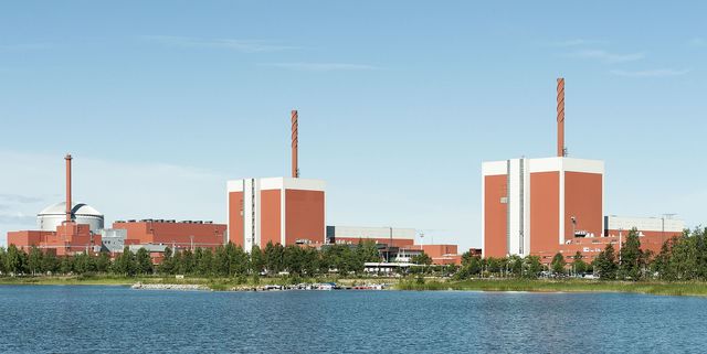 Olkiluoto nuclear power station (photo from Wikimedia by Hannu Huovila)